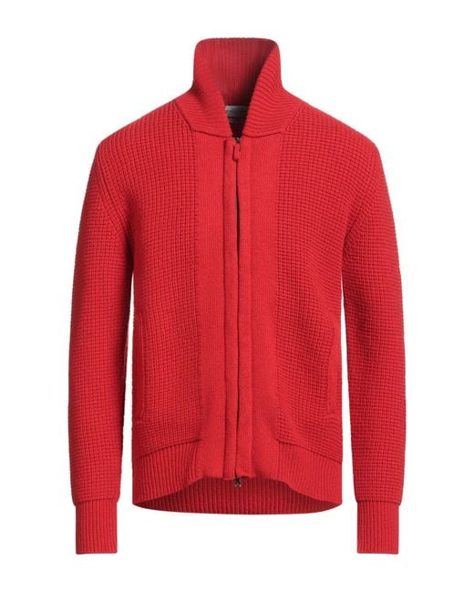 Ballantyne Red Cardigan Wool, Polyamide for men