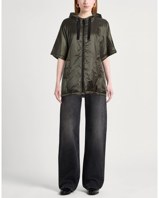 Max Mara Green Dark Puffer Polyester