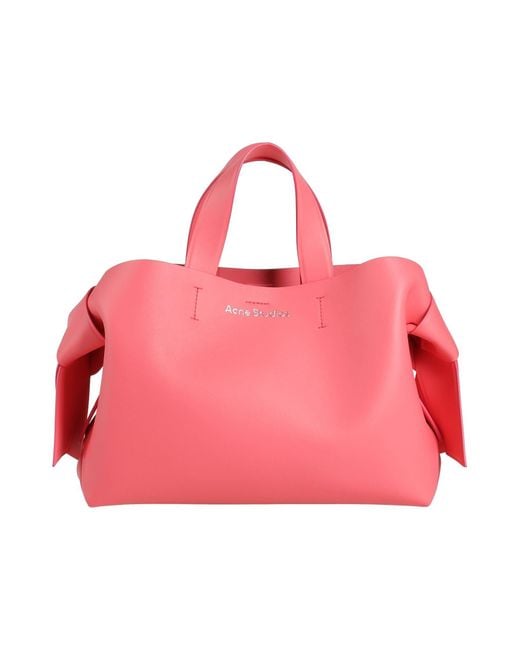 Acne Pink Coral Handbag Leather