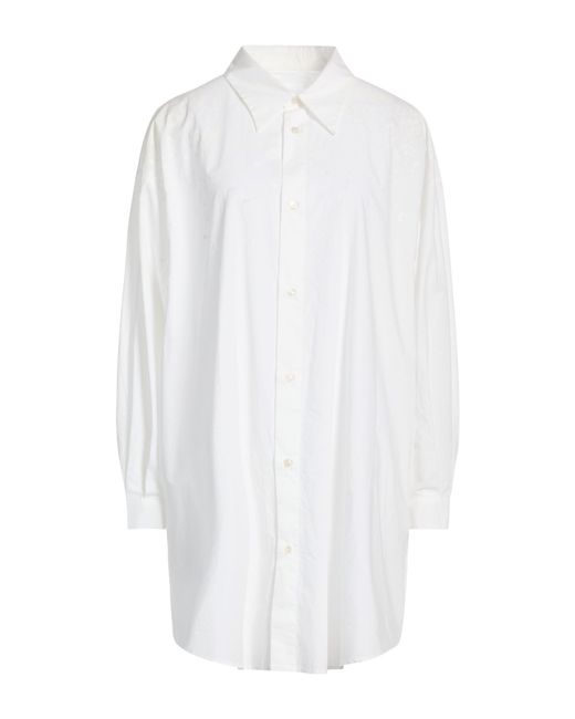 MM6 by Maison Margiela White Midi Dress Cotton