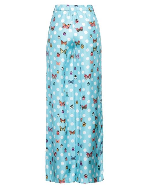 Versace Blue Sky Pants Silk