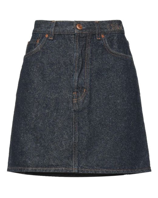 Chloé Blue Denim Skirt