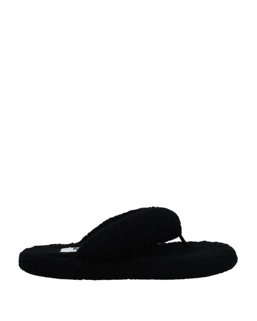 MM6 by Maison Margiela Black Thong Sandal