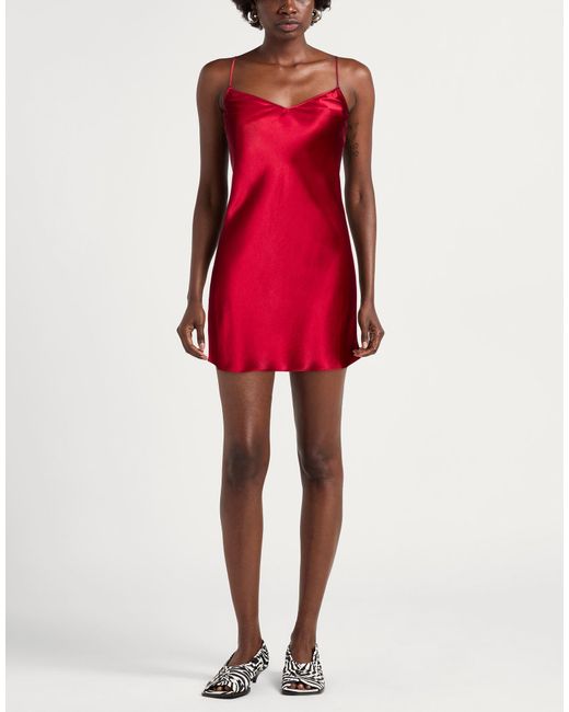 Staud Red Mini Dress