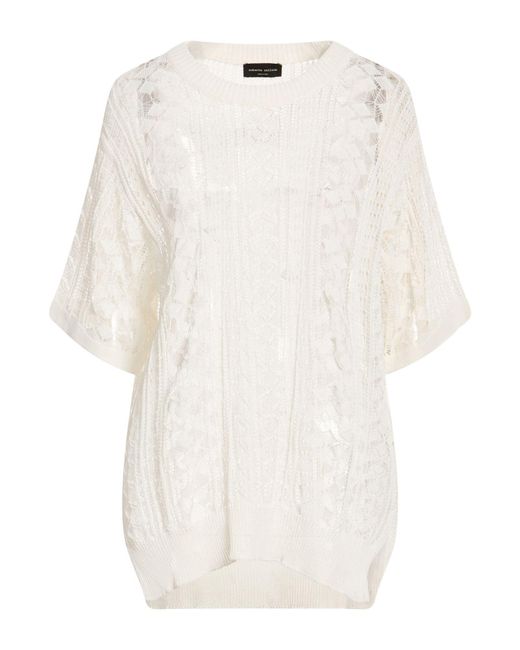 Pullover Roberto Collina de color White