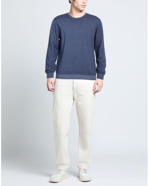 Luigi Borrelli Napoli Blue Sweater for men