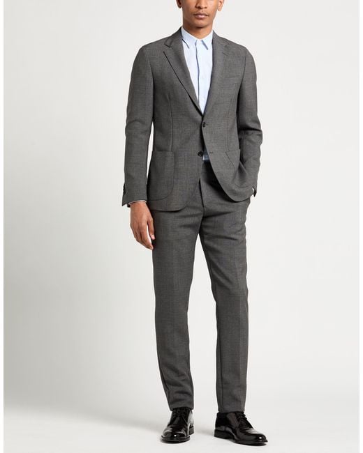 Lardini Gray Suit Mohair Wool for men