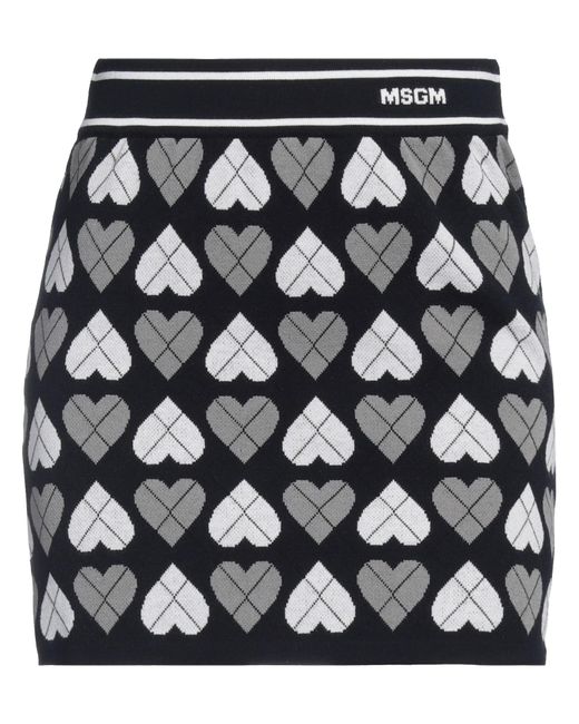 Mini-jupe MSGM en coloris Black