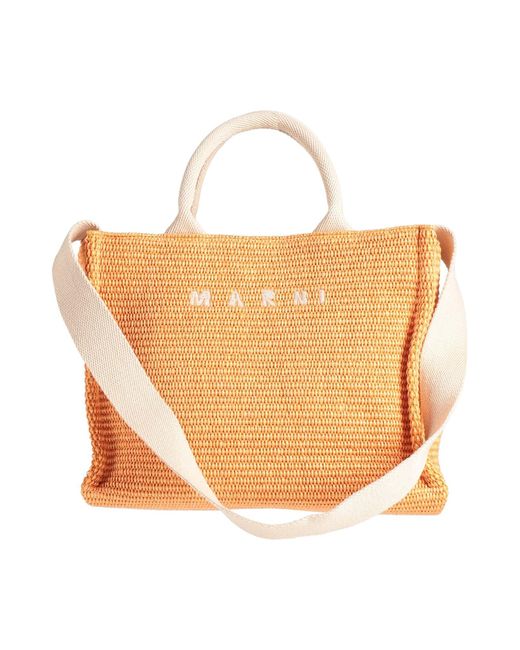 Borsa A Mano di Marni in Orange
