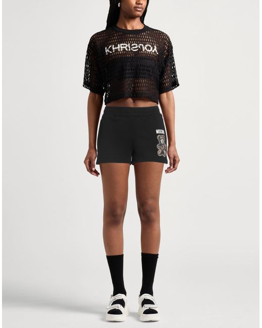 Moschino Black Shorts & Bermuda Shorts