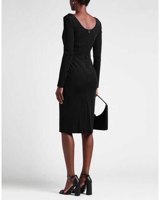 Max Mara Black Midi Dress Polyamide, Elastane