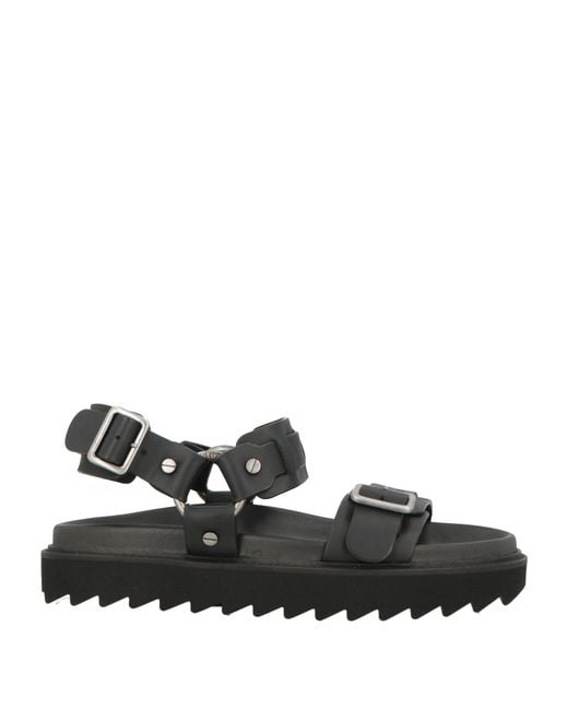 Acne Black Sandals Leather