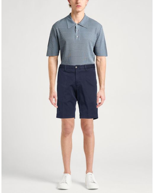 Fedeli Blue Shorts & Bermuda Shorts Cotton, Elastane for men