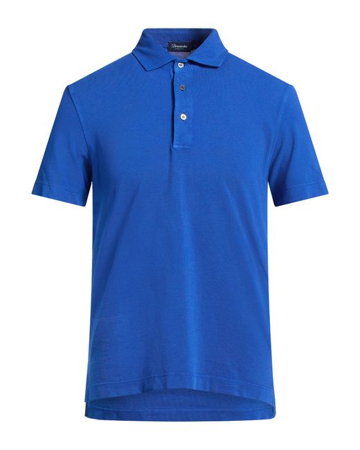 Polo Drumohr de hombre de color Blue