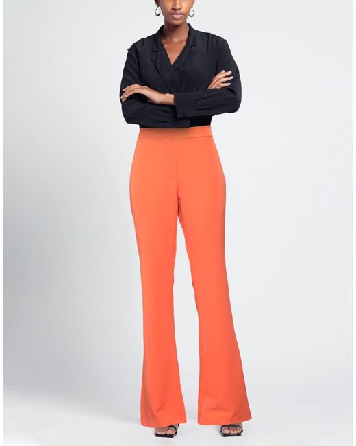 SILENCE LIMITED Red Pants Polyester, Elastane