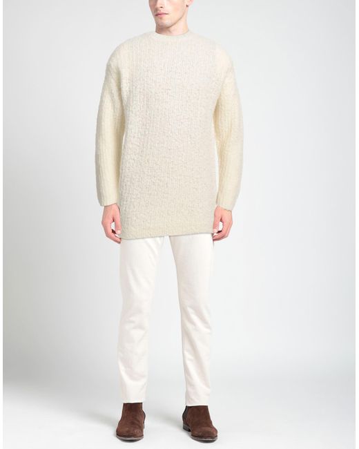 Auralee White Sweater for men