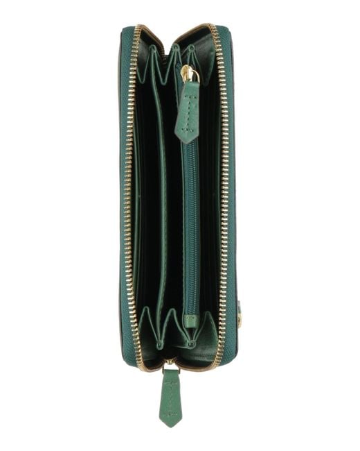 The Bridge Green Wallet Cow Leather