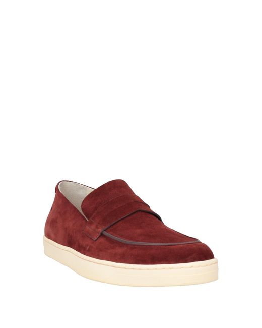 Fabi Red Loafers for men