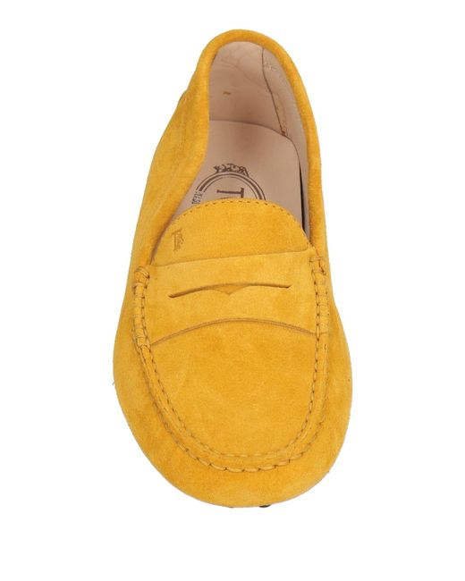 Tod's Yellow Loafers