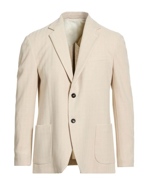 Liu Jo Natural Blazer Polyester, Viscose, Elastane for men