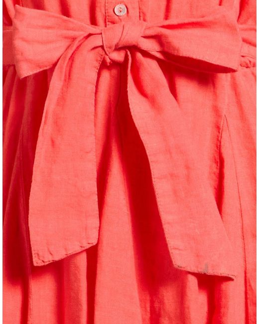 120% Lino Red Mini Dresses