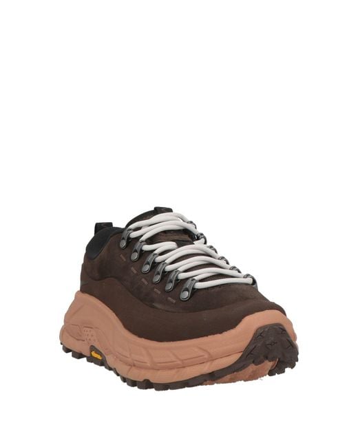 Hoka One One Brown U Tor Summit Chocolate Sneakers Leather, Synthetic Fibers for men