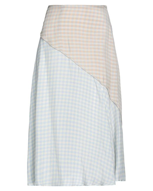 Acne White Midi Skirt