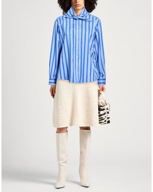 N°21 Blue Bright Shirt Viscose, Polyamide