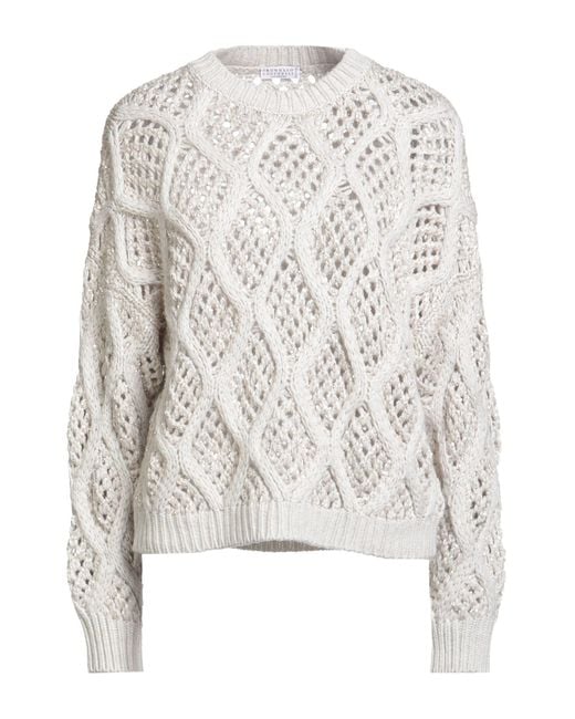 Pullover di Brunello Cucinelli in White