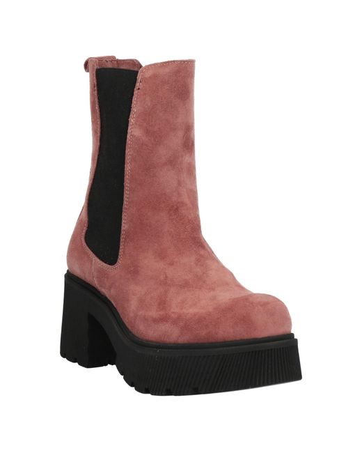 Divine Follie Brown Ankle Boots