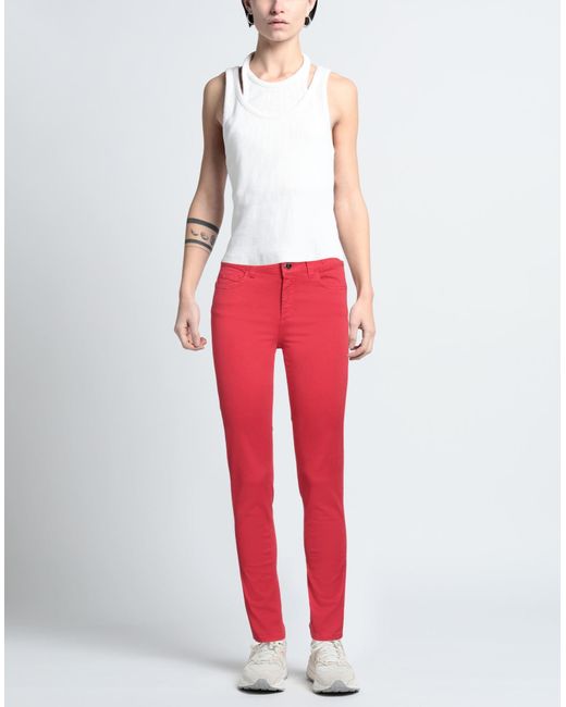 My Twin Red Pants Cotton, Elastane