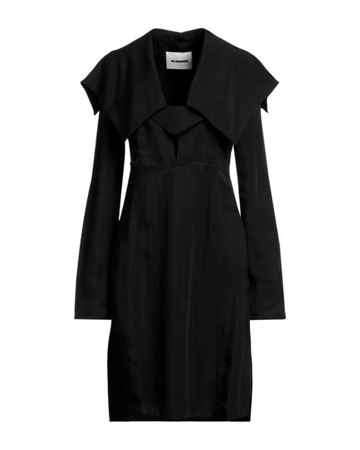 Jil Sander Black Midi Dress