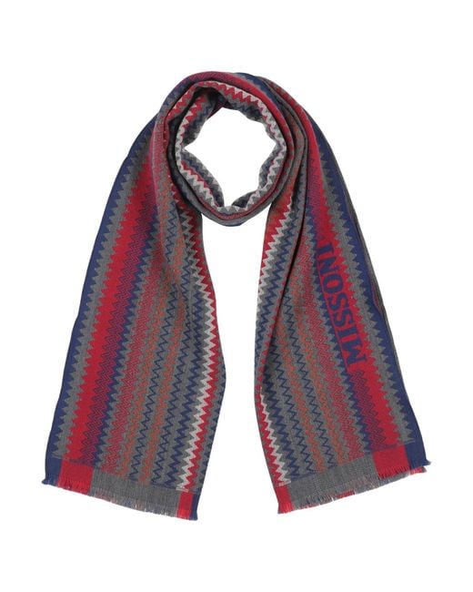 Missoni Purple Scarf Virgin Wool