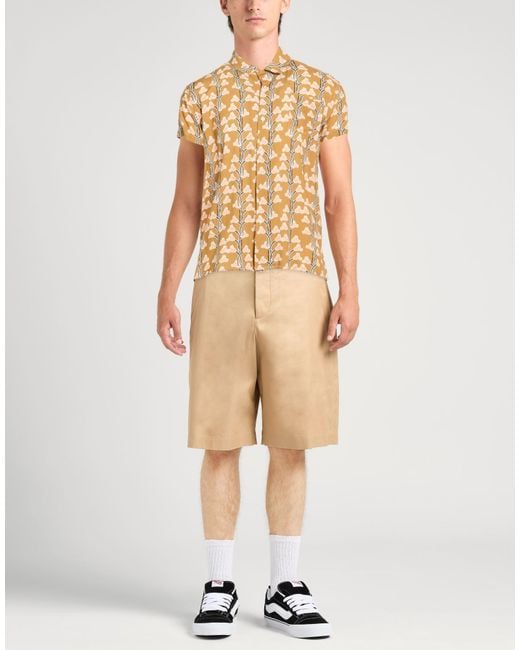 Daniele Alessandrini Natural Camel Shirt Viscose for men