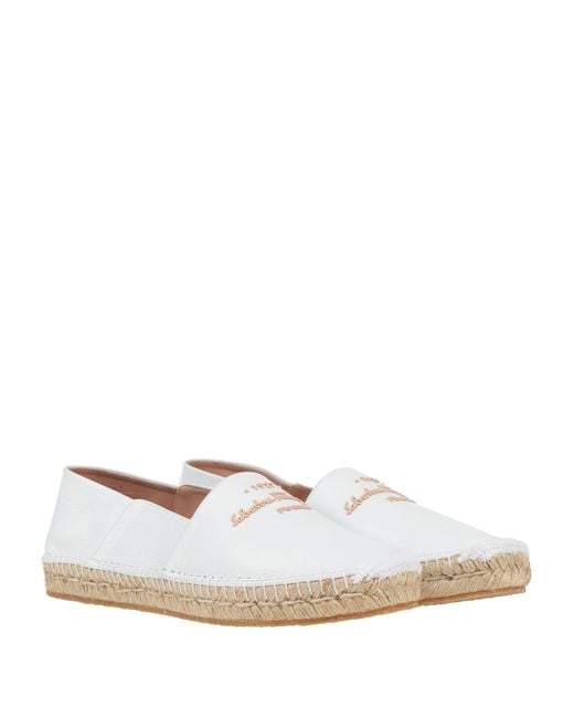 Ferragamo White Espadrilles