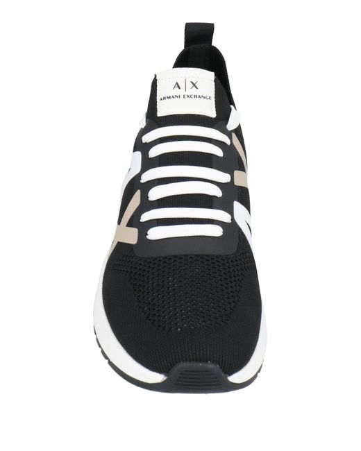 ARMANI EXCHANGE Black Trainers for men