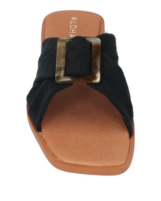 Alohas Black Sandals
