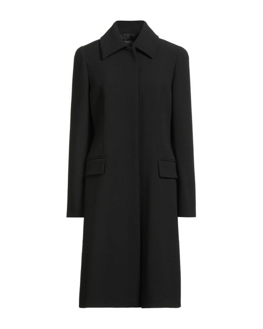 Versace Black Coat Wool