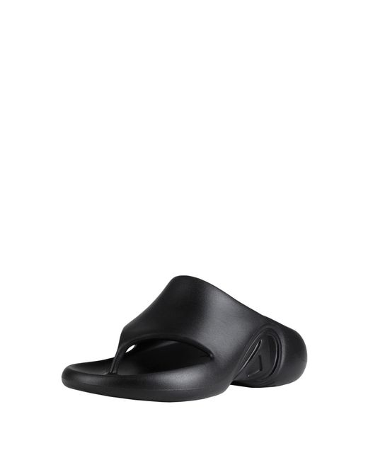 DIESEL Black Thong Sandal for men