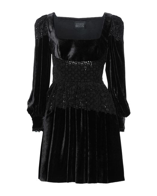 Giovanni bedin Black Short Dress