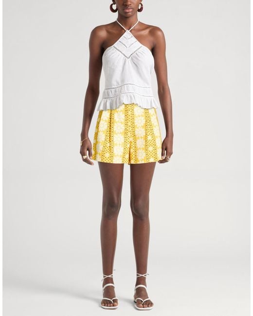 Paul & Joe Yellow Shorts & Bermuda Shorts Cotton