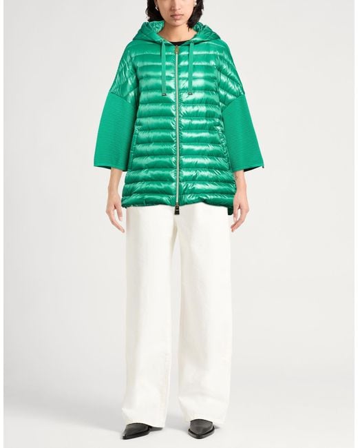 Herno Green Puffer Cotton