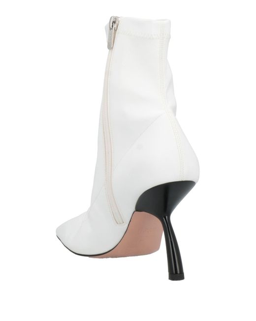 Piferi White Ankle Boots