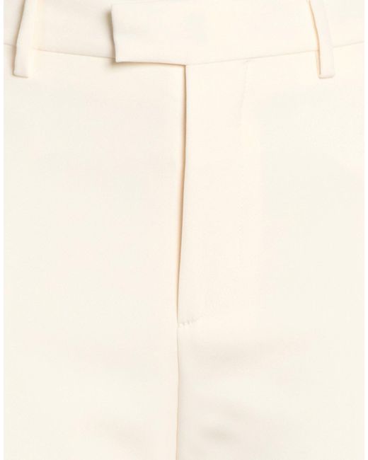 Berwich White Ivory Pants Polyester, Elastane