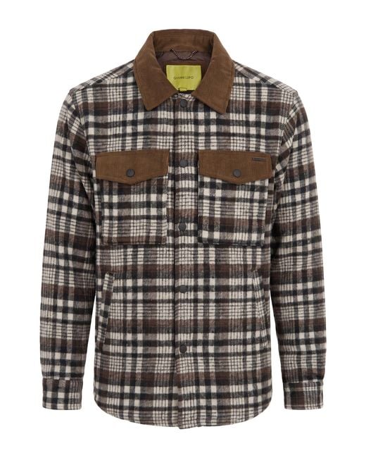 Gianni Lupo Gray Jacket for men