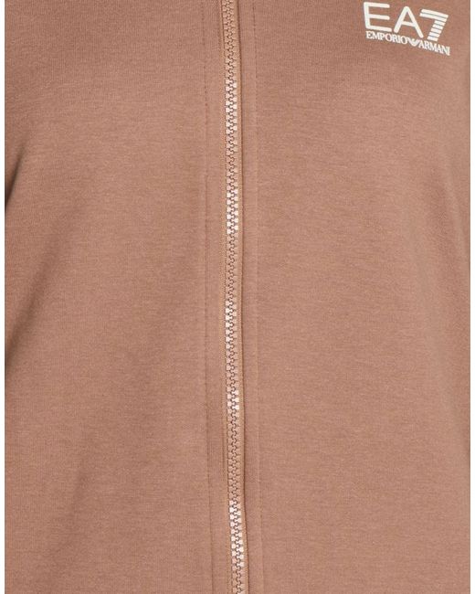 EA7 Brown Tracksuit Polyester, Cotton