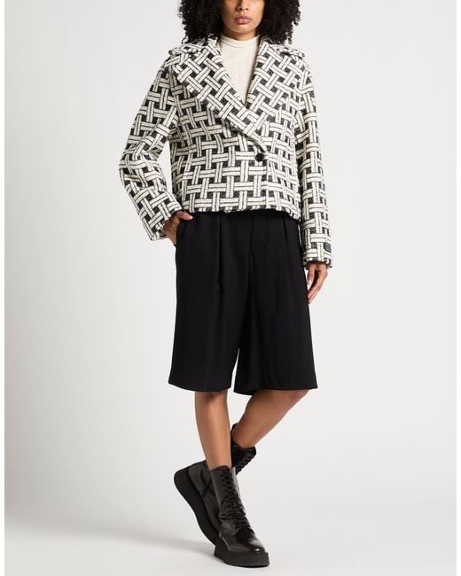 KENZO Black Jacket Cotton, Polyester, Wool, Polyamide, Acrylic