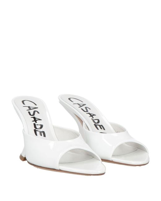 Casadei White Sandale