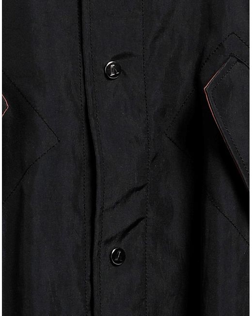 Emporio Armani Black Overcoat & Trench Coat for men