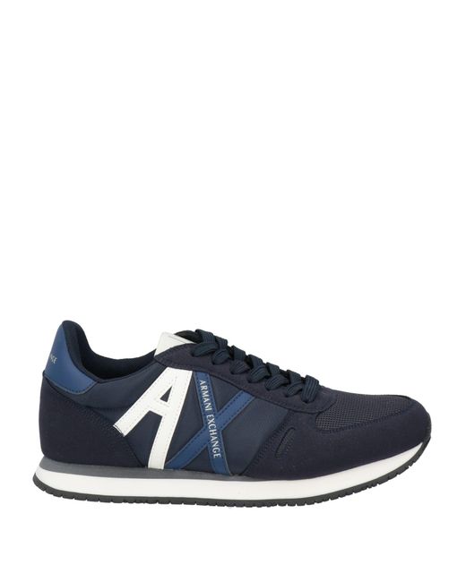 ARMANI EXCHANGE Blue Sneakers for men